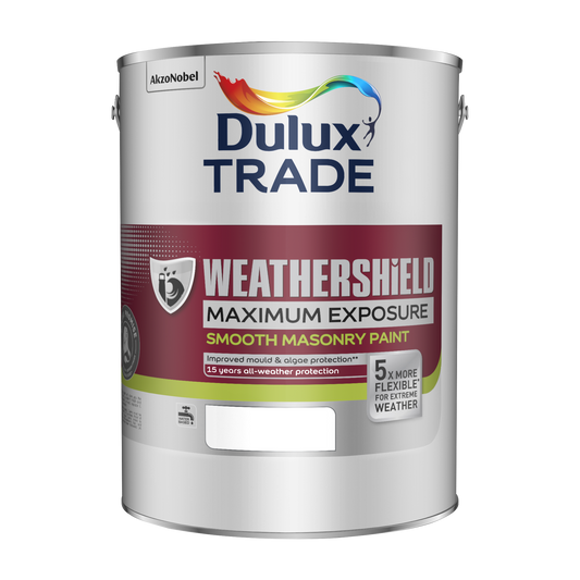 Dulux Trade Weathershield Maximum Exposure Smooth Masonry Paint